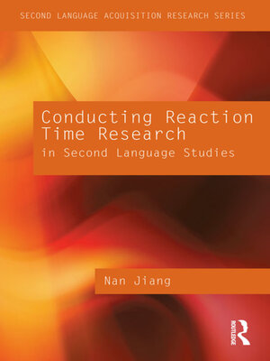 cover image of Conducting Reaction Time Research in Second Language Studies